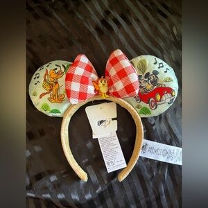 Disney Mickey and Minnie Runaway Railway Ears Headband Embroidered